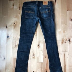 Nudie Skinny Long John Blue Jeans